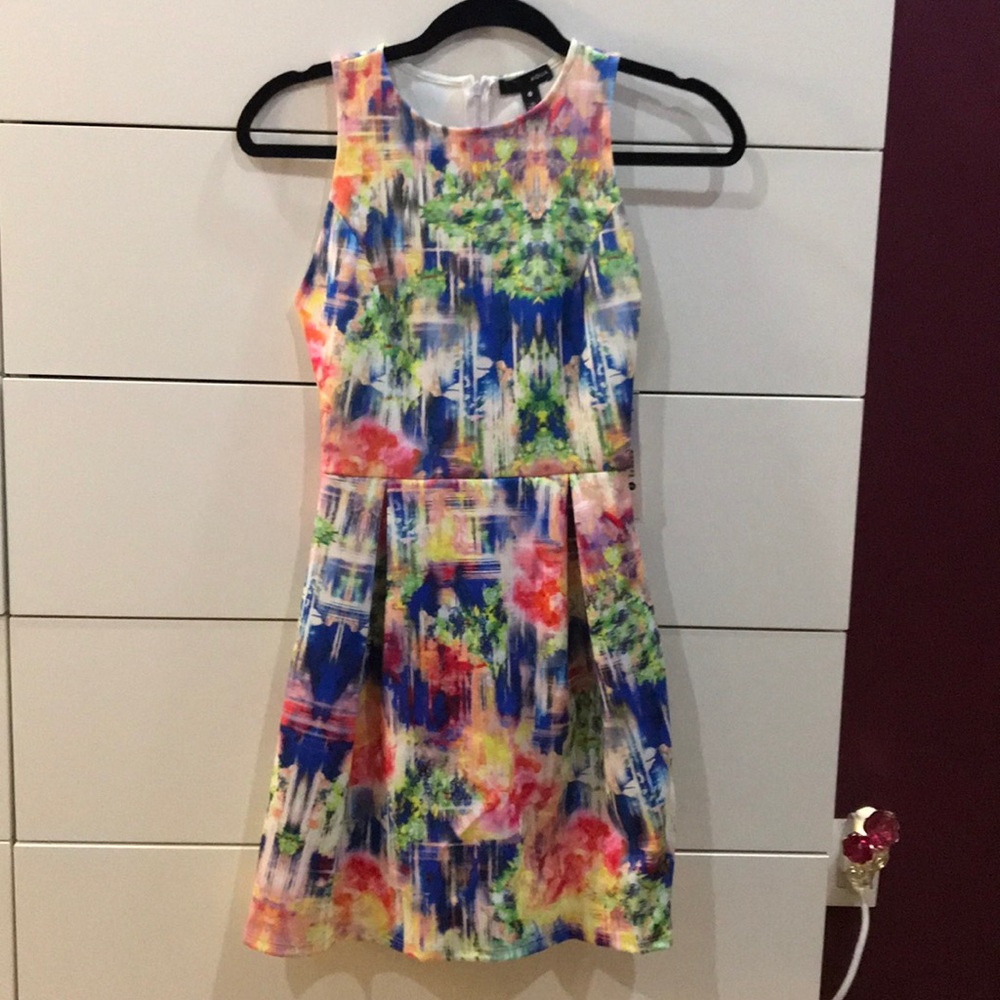 Aqua Tie dye mini dress